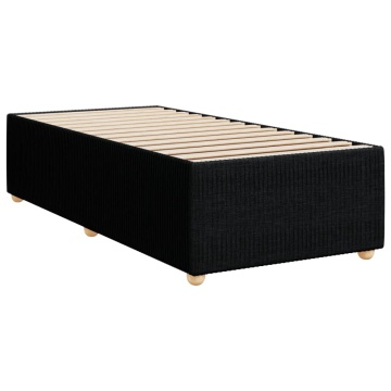 Pat box spring cu saltea, negru, 90x190 cm, textil - Img 7
