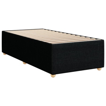 Pat box spring cu saltea, negru, 90x190 cm, textil - Img 7