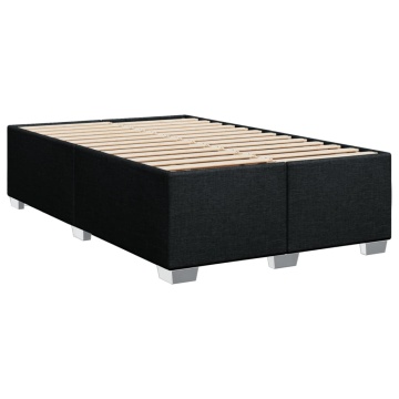 Pat box spring cu saltea, negru, 90x200 cm, textil - Img 7