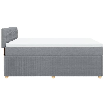 Pat continental, gri deschis, 140x200 cm, material textil - Img 6
