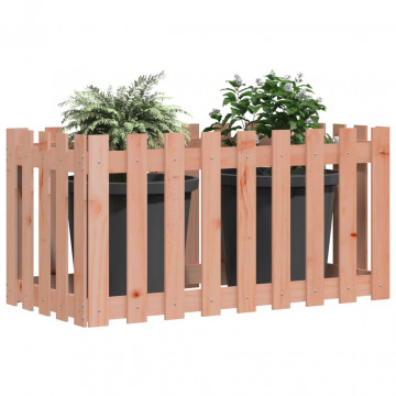Pat înălțat grădină design gard 100x50x70 cm lemn impregnat pin - Img 3