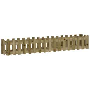 Pat înălțat grădină design gard 200x30x30 cm lemn impregnat pin - Img 2