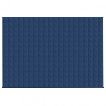 Pătură anti-stres, albastru, 140x200 cm, 6 kg, material textil - Img 3