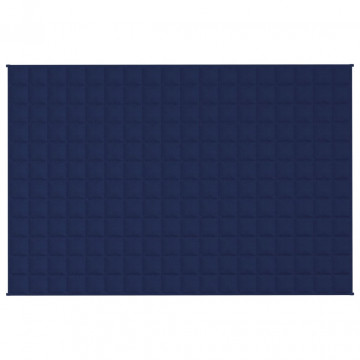 Pătură cu greutăți, albastru, 120x180 cm, 5 kg, material textil - Img 3