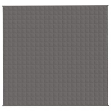 Pătură cu greutăți, gri, 220x240 cm, 15 kg, material textil - Img 3