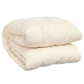 Pătură grea, crem deschis, 220x230 cm, 15 kg, material textil - Img 2