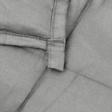 Pătură grea, gri, 152x203 cm, 7 kg, material textil - Img 6