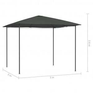 Pavilion, antracit, 3x3x2,6 m, 160 g/m² - Img 4