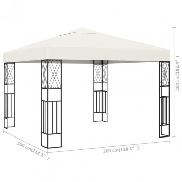 Pavilion, crem, 3 x 3 m, material textil - Img 4