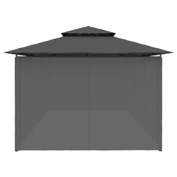 Pavilion cu perdele, antracit, 600 x 298 x 270 cm - Img 5
