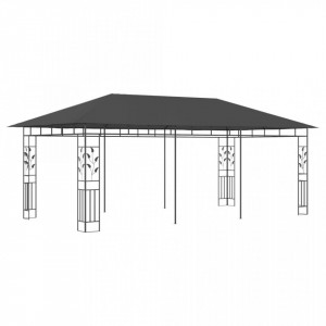 Pavilion cu plasă anti-țânțari, antracit, 6 x 3 x 2,73 m - Img 2