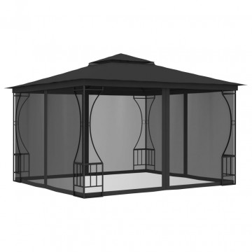 Pavilion cu plase, antracit, 300 x 300 x 265 cm - Img 1