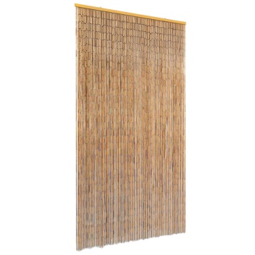 Perdea de ușă pentru insecte, bambus, 100x220 cm - Img 1