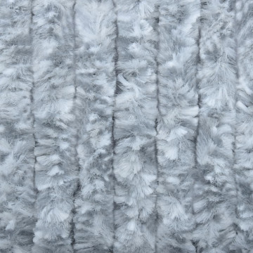 Perdea pentru insecte, alb și gri, 100x230 cm, chenille - Img 8