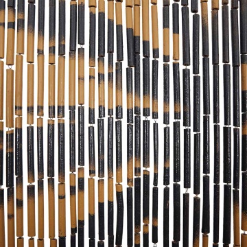 Perdele ușă cu insecte imprimeu palmieri 100x200 cm bambus - Img 6