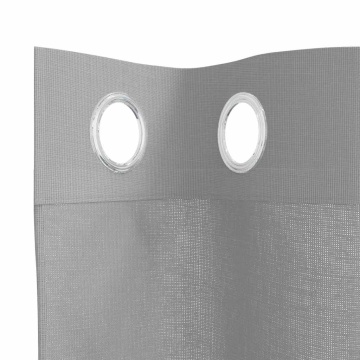 Perdele Voile cu Oelii 2 buc Gri deschis 140x225 cm - Img 8