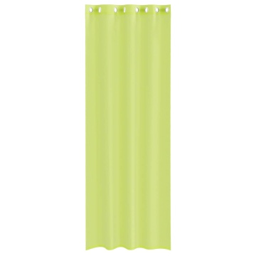 Perdele Voile cu Oelii 2 buc Verde măr 140x260 cm - Img 4