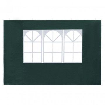 Perete lateral cort petrecere, 2 buc, verde, PE, cu fereastră - Img 2
