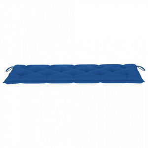 Pernă bancă de grădină, albastru deschis, 150x50x7 cm, textil - Img 3