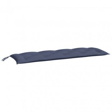 Pernă bancă de grădină, bleumarin, 150x50x7cm, textil oxford - Img 4