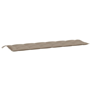 Pernă bancă de grădină, gri taupe, 200x50x7 cm, material oxford - Img 2