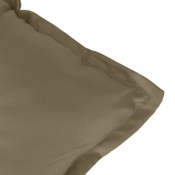Pernă bancă de grădină, melanj gri taupe, 120x50x7 cm, textil - Img 8