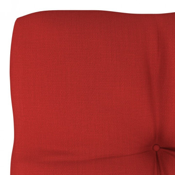 Pernă canapea din paleți, roșu, 70x70x10 cm - Img 4
