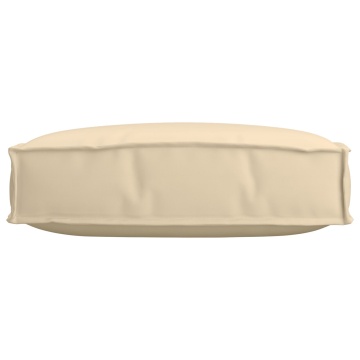Pernă de exterior Bej Bumbac 60 cm x 60 cm Materiale waterproof - Img 1