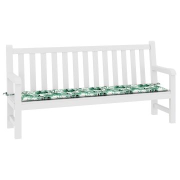 Perna de grădină cu model de frunze 200x50x4 cm din material Oxford - Img 3