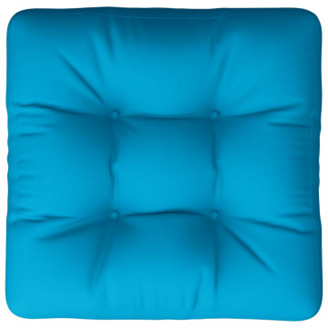 Pernă de paleți, albastru, 50x50x12 cm, material textil - Img 5