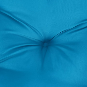 Pernă de paleți, albastru, 60x60x12 cm, material textil - Img 7
