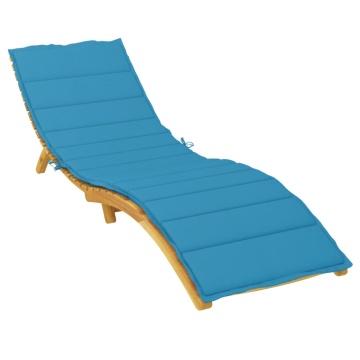 Pernă de șezlong, albastru, 200x60x3 cm, textil oxford - Img 3