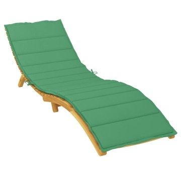 Pernă de șezlong, verde, 200x70x3 cm, textil oxford - Img 3