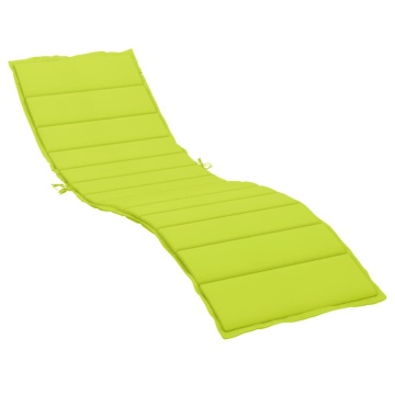 Pernă de șezlong, verde aprins, 200x60x3 cm, textil oxford - Img 2
