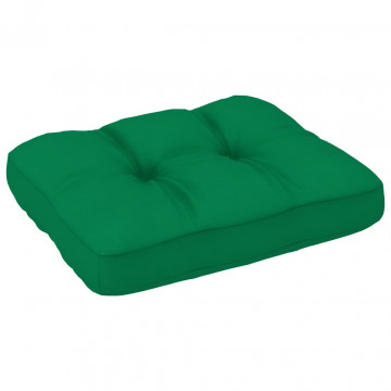 Pernă pentru canapea din paleți, verde, 50 x 40 x 10 cm - Img 2