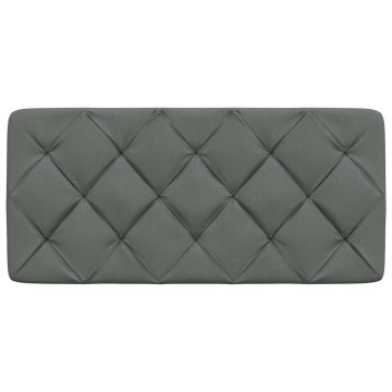 Pernă pentru tăblie de pat, gri închis, 100 cm, material textil - Img 4