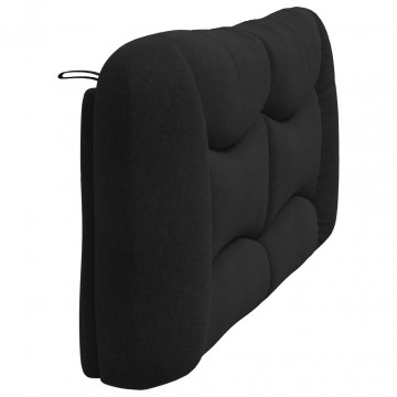 Pernă pentru tăblie de pat, negru, 180 cm, material textil - Img 5