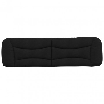 Pernă pentru tăblie de pat, negru, 180 cm, material textil - Img 8