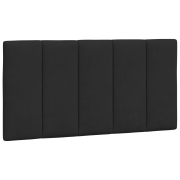 Pernă tăblie de pat, negru, 100 cm, catifea - Img 2