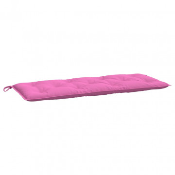 Perne bancă de grădină 2 buc. roz 120x50x7 cm textil - Img 4