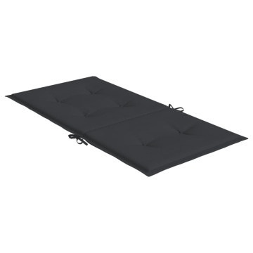 Perne cu spătar mic, 6 buc., negru, 100x50x3 cm, textil oxford - Img 8