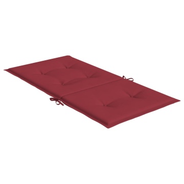 Perne cu spătar mic, 6 buc. roșu vin 100x50x3 cm textil oxford - Img 8