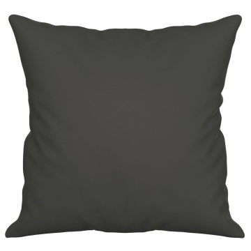 Perne decorative, 2 buc., gri închis, 40x40 cm, microfibră - Img 4