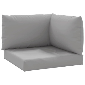 Perne pentru canapea din paleți, 3 buc., gri, material textil - Img 2