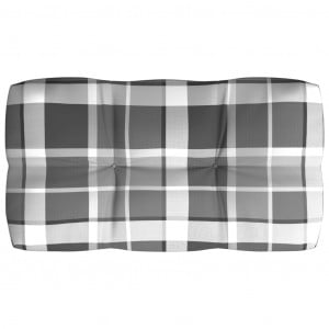 Perne pentru canapea din paleți 5 buc. gri, model carouri - Img 5