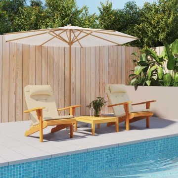 Perne pentru scaun Adirondack, 2 buc, bej, textil oxford - Img 1