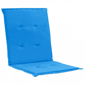 Perne pentru scaun de grădină, 2 buc., albastru, 100x50x3 cm - Img 3