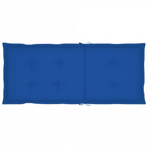 Perne pentru scaun grădină, 4 buc., albastru regal, 120x50x4 cm - Img 4