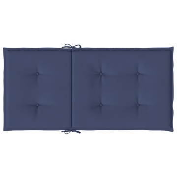 Perne pentru scaune cu spătar jos, 4 buc., bleumarin, textil - Img 5