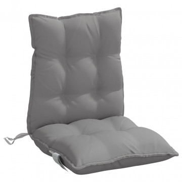 Perne scaun cu spătar mic, 4 buc., gri, textil oxford - Img 4